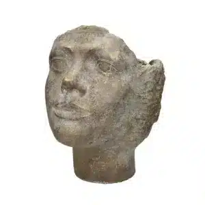 Planter Face Concrete Gold