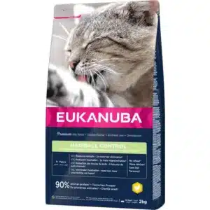EUKANUBA Adult kanalihaga karvapallide vastu 2 kg