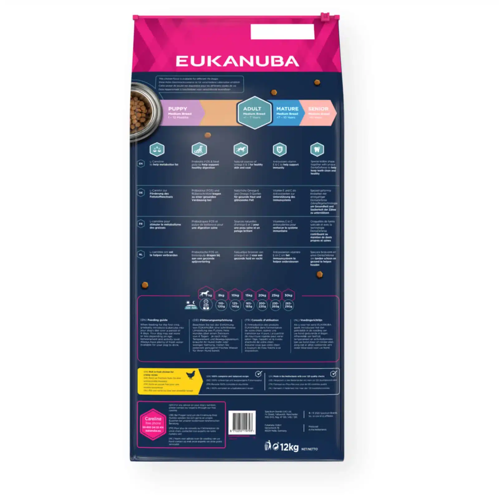 EUKANUBA Adult kanalihaga keskmistele koertele 3 EUKANUBA Adult kanalihaga keskmistele koertele - Pilt 3