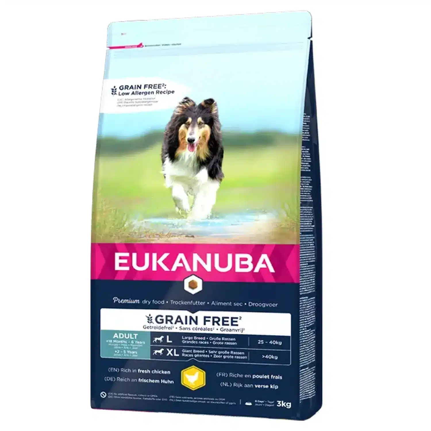 EUKANUBA Adult kanalihaga suurtele koertele teraviljavaba 12 kg 1 EUKANUBA Adult kanalihaga suurtele koertele teraviljavaba 12 kg