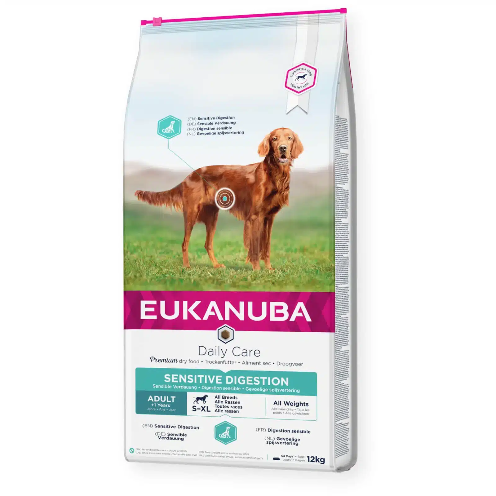EUKANUBA Adult kanalihaga tundliku seedimisega koertele 1 EUKANUBA Adult kanalihaga tundliku seedimisega koertele