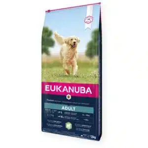 EUKANUBA Adult lambaliha ja riisiga suurtele koertele