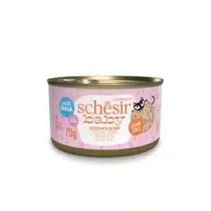 Schesir Baby Cat kanaliha + lõhe märg toit kassipoegadele 70g