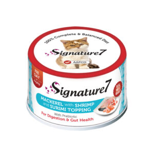 Signature7 Mackerel with Shrimp and Surimi konserv kassidele 70g