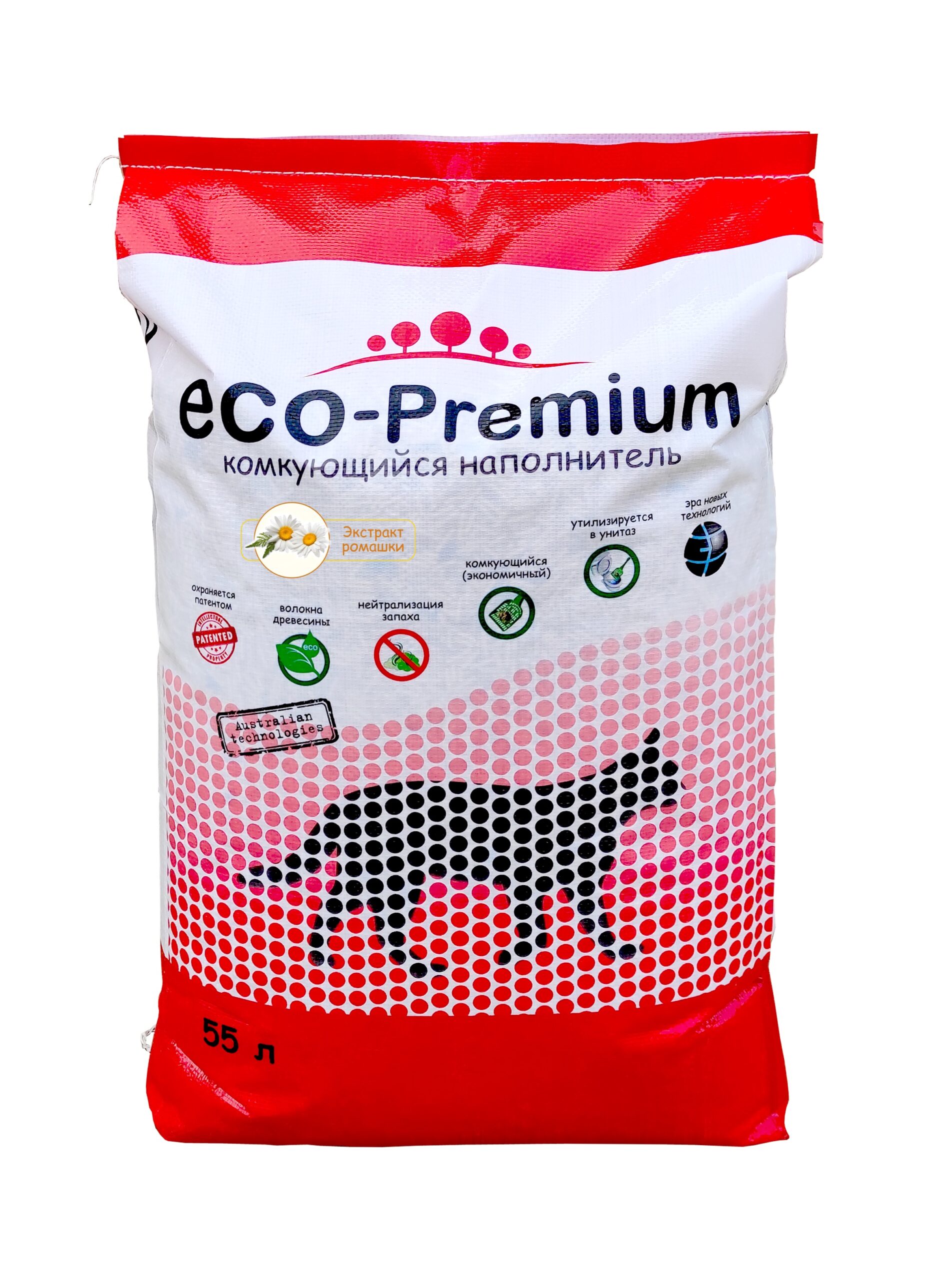 Eco-Premium kummeli lõhnaga kassiliiv 55L 1 Eco-Premium kummeli lõhnaga kassiliiv 55L
