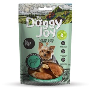 Doggy Joy rabbit ears with lamb närimismaiused koertele 55g