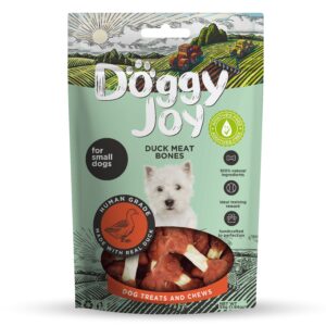 Doggy Joy duck meat bones närimismaiused koertele 55g