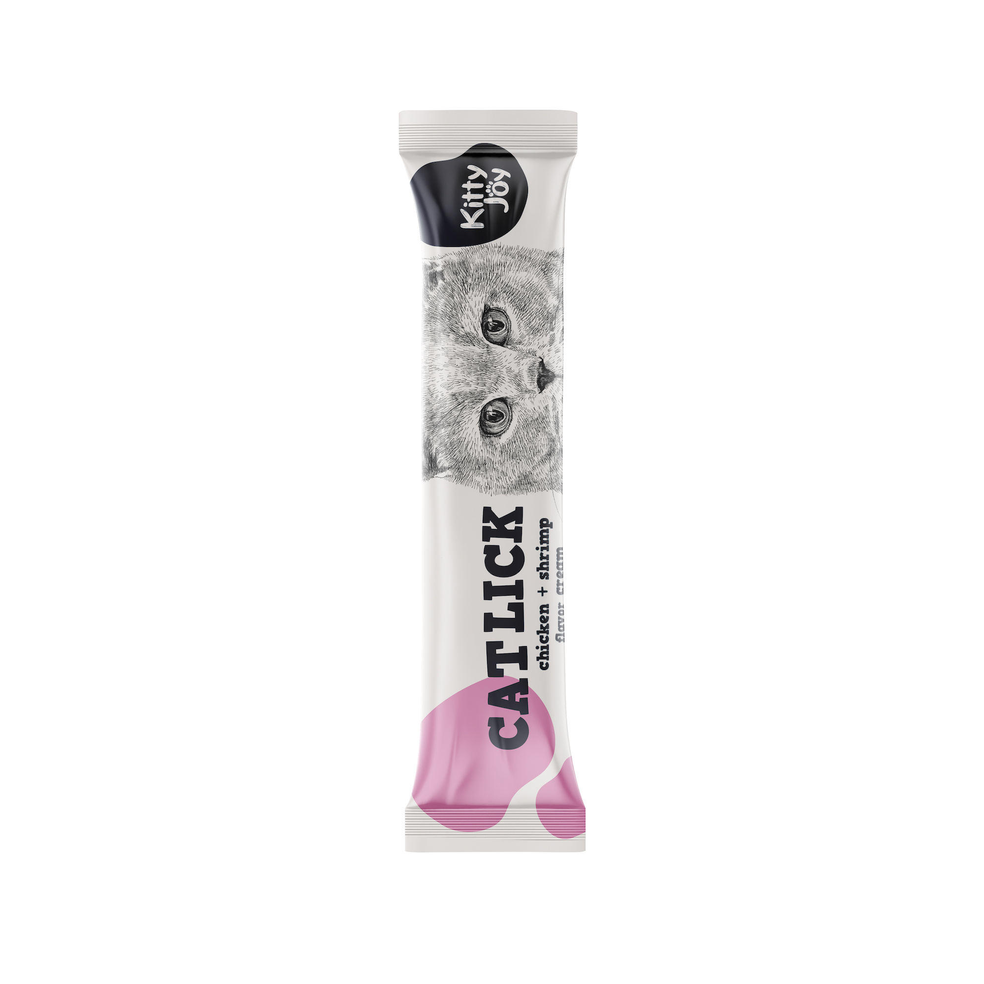 Kitty Joy Cat Lick kana ja krevetiga kassimaius 4x15g 2 Kitty Joy Cat Lick kana ja krevetiga kassimaius 4x15g - Pilt 2