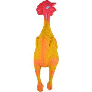 Flamingo koerte lateksist mänguasi kana 14cm