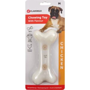 Flamingo kana maitsega närimismänguasi koerale 16cm