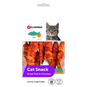 Flamingo Dried Fish & Chicken Snack maiused kassile 50g