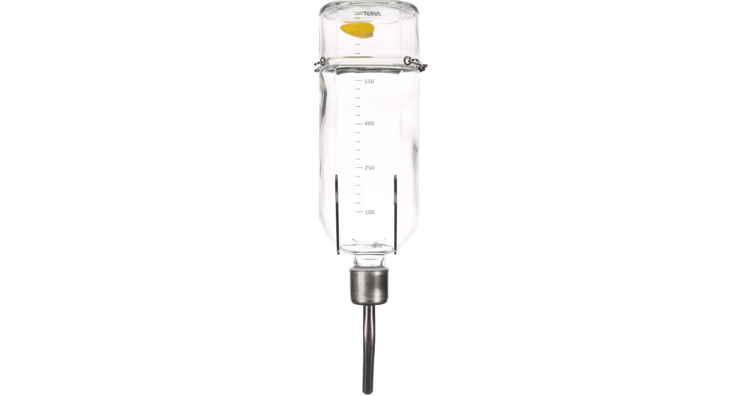 Flamingo klaasist joogipudel nÀrilistele 800ml 2 Flamingo klaasist joogipudel nÀrilistele 800ml - Pilt 2