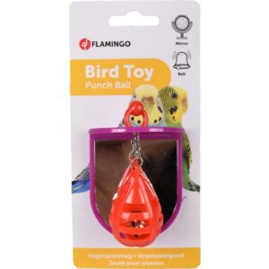 Flamingo Punch Ball peegel lindudele 8x6x9,5cm