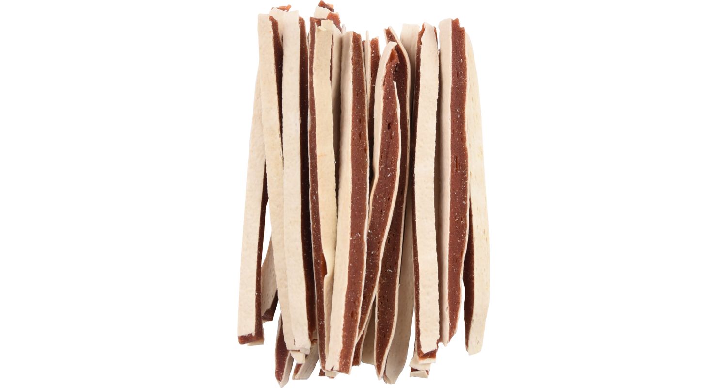 Flamingo Hapki Duck + Fish Sushi Strips närimismaius koerale 85g 2 Flamingo Hapki Duck + Fish Sushi Strips närimismaius koerale 85g - Pilt 2