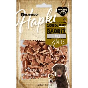 Flamingo Hapki Rabbit + Rice Bites närimismaius koerale 85g