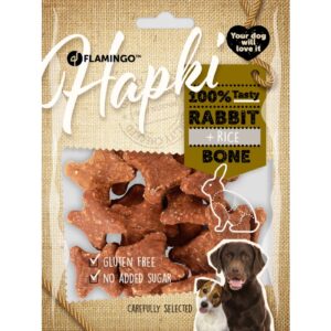 Flamingo Hapki Rabbit + Rice Bone närimismaius koerale 170g