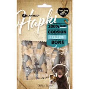 Flamingo Hapki Codskin + Calcium Bone närimismaius koerale 85g