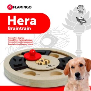 Flamingo interaktiivne puidust mänguasi Hera koertele ø 25cm