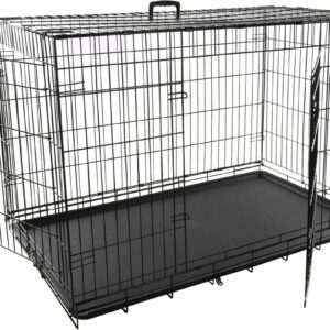 Flamingo must metallpuur Keo koerale XXL 76x120x82cm