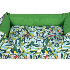 Cazo Soft Bed Cotton Toucan pesa koertele 75x60cm