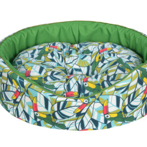 Cazo Foam Bed Cotton Toucan pesa koertele 44x38cm