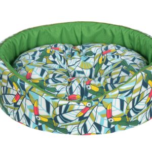 Cazo Foam Bed Cotton Toucan pesa koertele 50x46cm