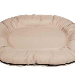 Cazo Oval Bed beež pesa koertele 105x140x17cm