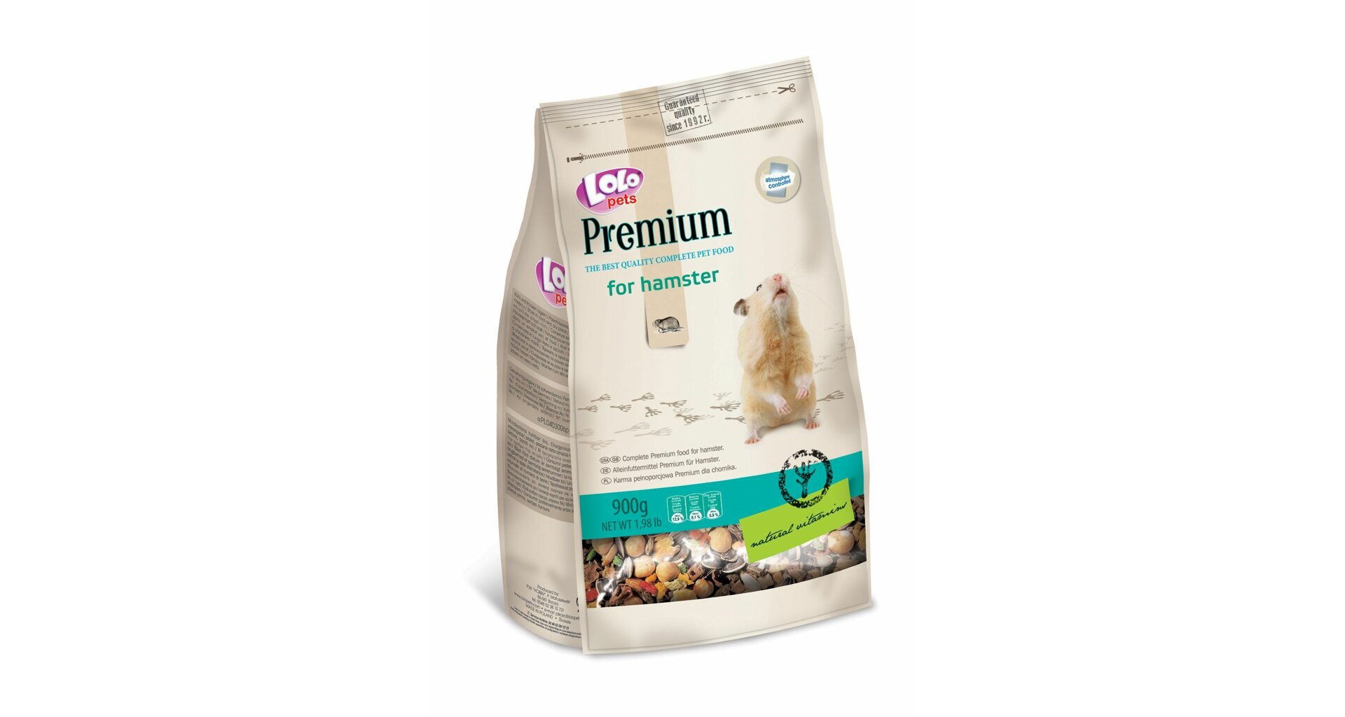 LoLo Pets Premium täistoit hamstritele 900g 1 LoLo Pets Premium täistoit hamstritele 900g