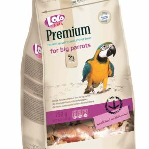 LoLo Pets Premium täissööt suurtele papagoidele 750g