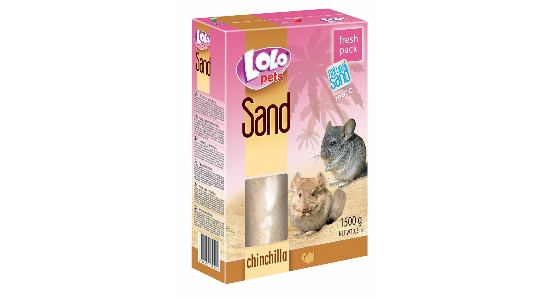 LoLo Pets liiv tšintšiljadele 1,5kg 1 LoLo Pets liiv tšintšiljadele 1,5kg