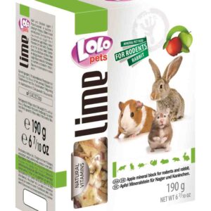 LoLo Pets mineraalkivi närilistele õunaga 190g