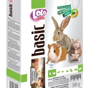 LoLo Pets Foody täiendsööt närilistele köögiviljadega 300g
