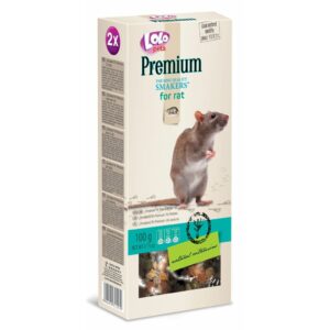 LoLo Pets Premium närimispulgad rottidele 2tk 100g