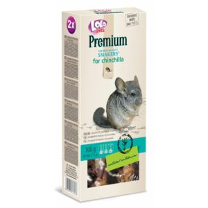 LoLo Pets Premium närimispulgad tšintšiljadele 2tk 100g
