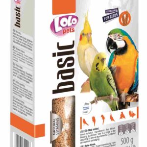 LoLo Pets Foody punase hirsi seemned lindudele 500g