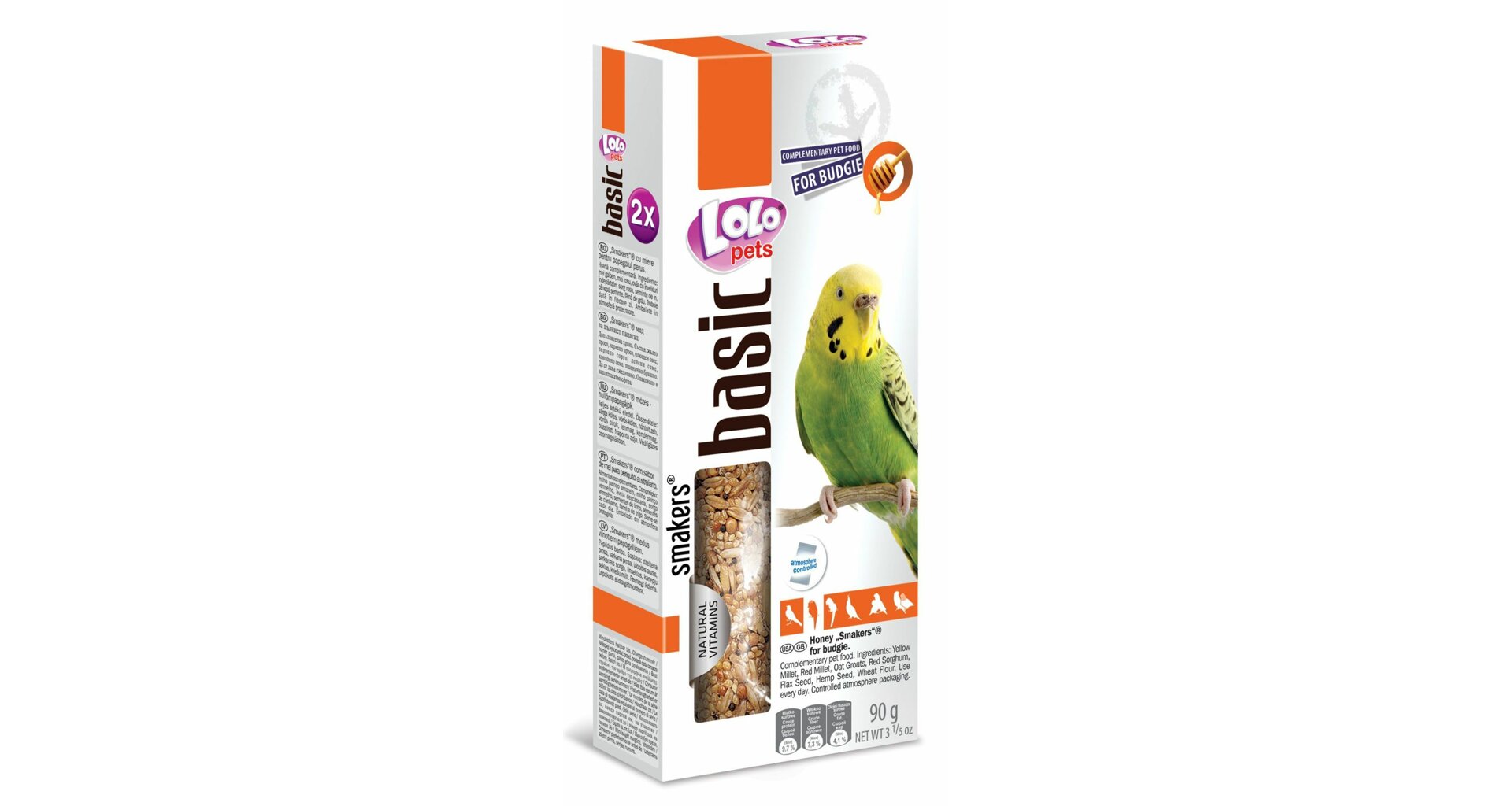 LoLo Pets Smakers maiusepulgad viirpapagoidele meega 2tk 90g 1 LoLo Pets Smakers maiusepulgad viirpapagoidele meega 2tk 90g