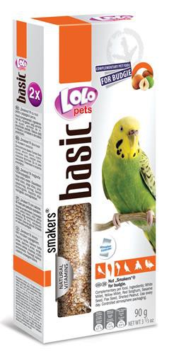 LoLo Pets Smakers maiusepulgad viirpapagoidele pähklitega 2tk 90g 1 LoLo Pets Smakers maiusepulgad viirpapagoidele pähklitega 2tk 90g