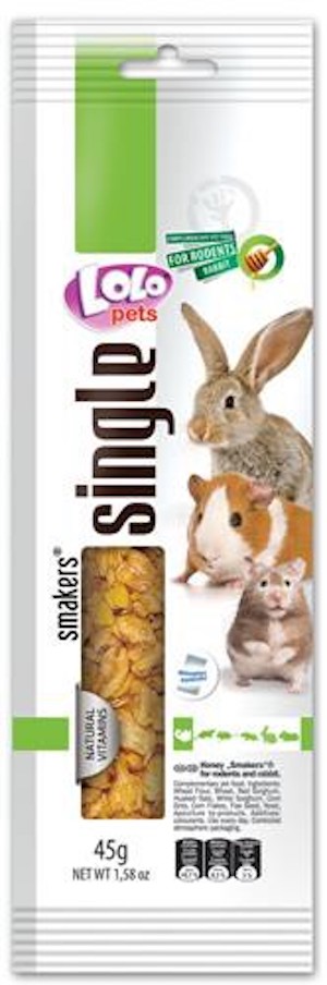 LoLo Pets Smakers maiusepulk närilistele meega 45g 1 LoLo Pets Smakers maiusepulk närilistele meega 45g