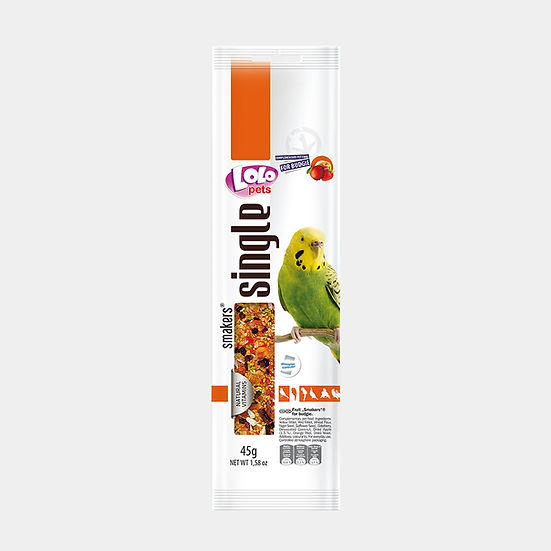 LoLo Pets Smakers maiusepulk viirpapagoidele puuviljadega 45g 1 LoLo Pets Smakers maiusepulk viirpapagoidele puuviljadega 45g