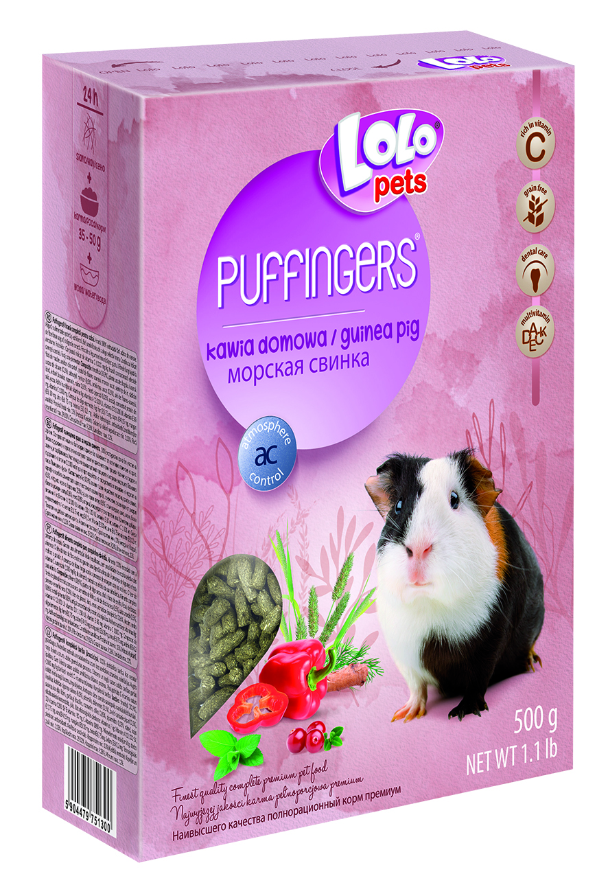 LoLo Pets Puffingers täissööt merisigadele 500g 1 LoLo Pets Puffingers täissööt merisigadele 500g