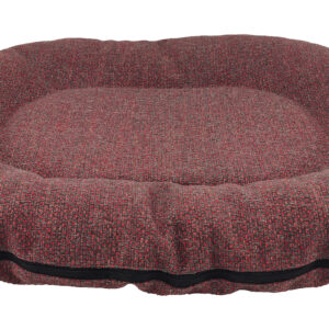 Cazo Oval Bed Luna punane pesa koertele 75x100x15cm