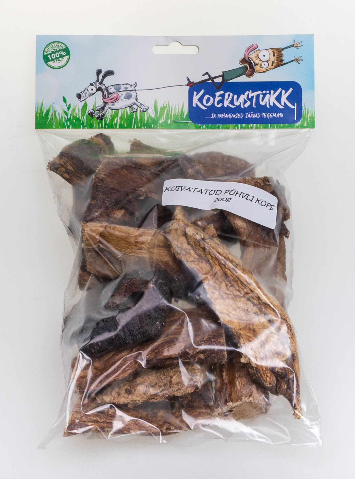 Koerustükk - Kuivatatud pühvli kops 200g 1 Koerustükk - Kuivatatud pühvli kops 200g