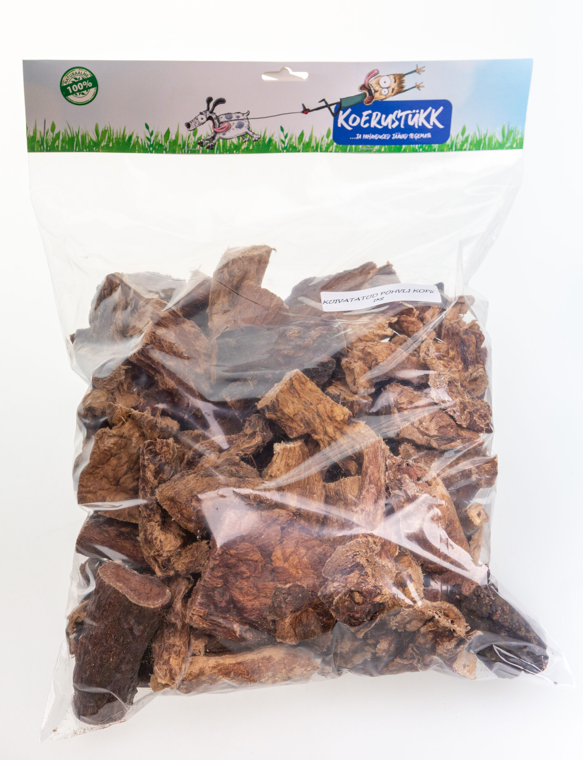 Koerustükk - Kuivatatud pühvli kops 1 kg 1 Koerustükk - Kuivatatud pühvli kops 1 kg