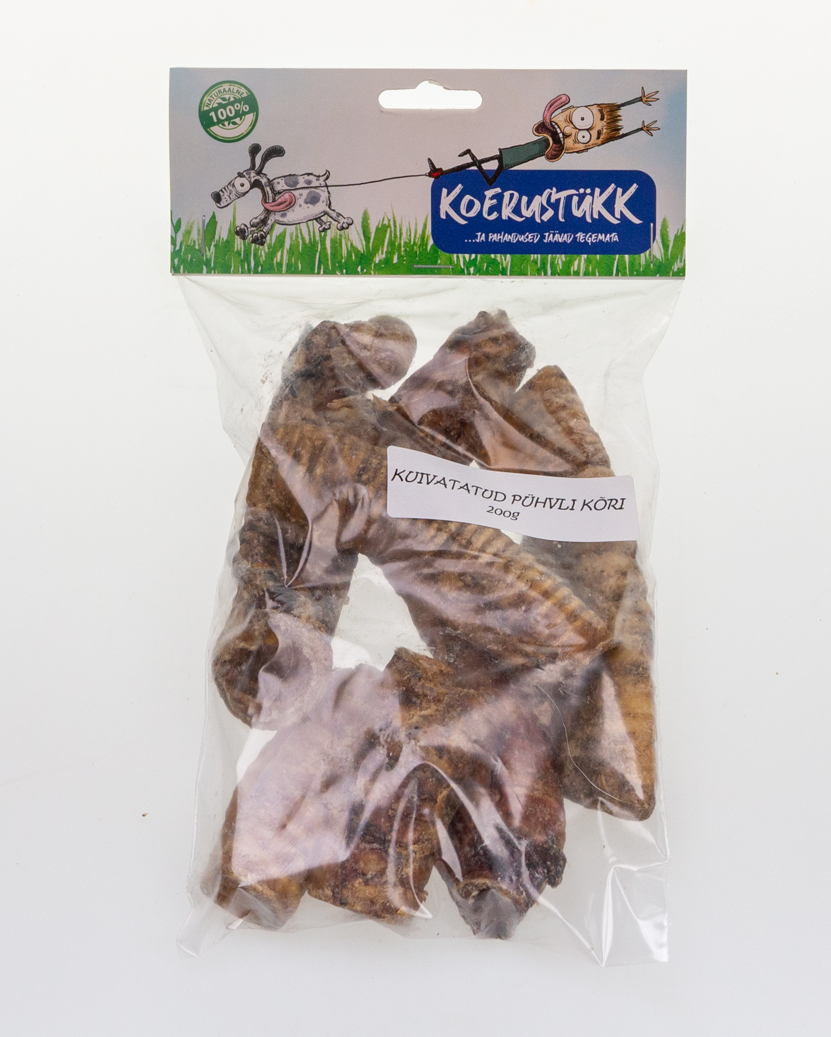 Koerustükk - Kuivatatud pühvli kõri 200g 1 Koerustükk - Kuivatatud pühvli kõri 200g