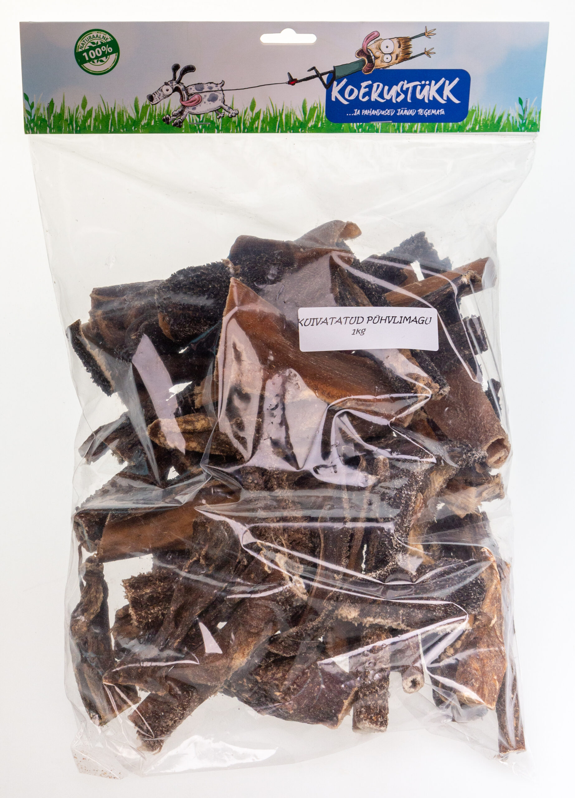 Koerustükk - Kuivatatud pühvli magu 1 kg 1 Koerustükk - Kuivatatud pühvli magu 1 kg