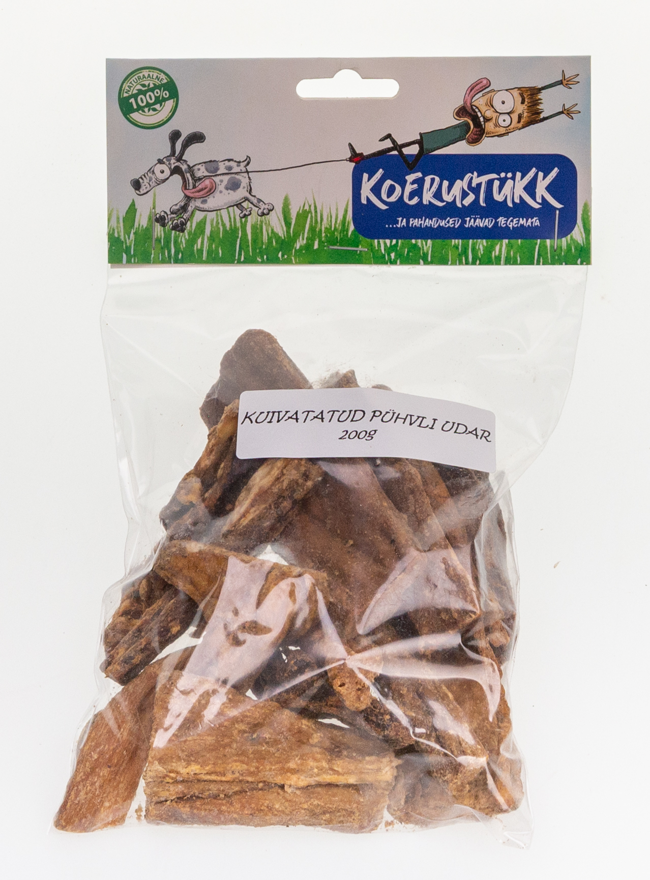 Koerustükk - Kuivatatud pühvli udar 200g 1 Koerustükk - Kuivatatud pühvli udar 200g