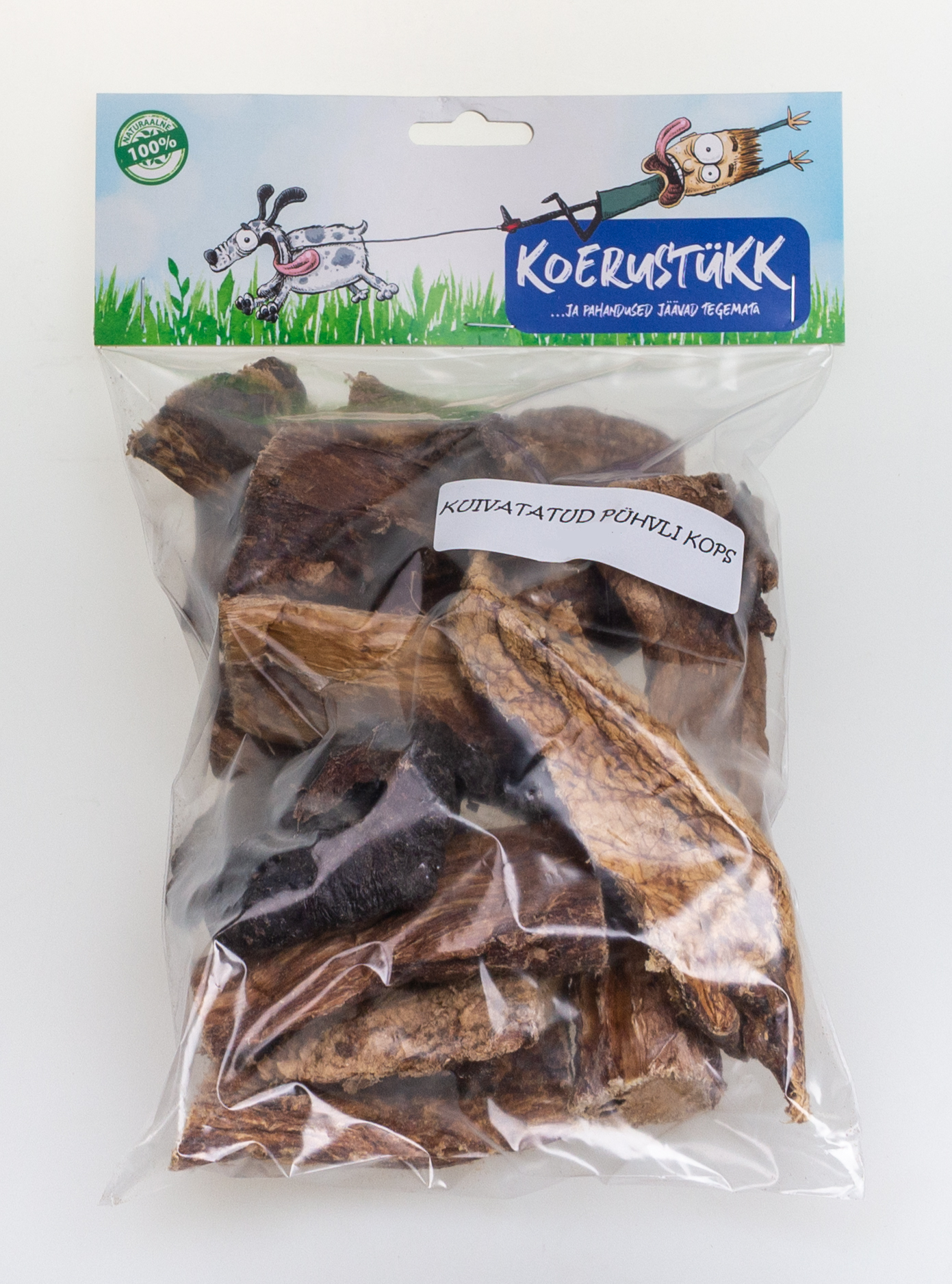Koerustükk - Kuivatatud pühvli kops 500g 1 Koerustükk - Kuivatatud pühvli kops 500g
