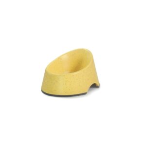 Record Bamboo kollane kauss koerale 12,5x15x8cm