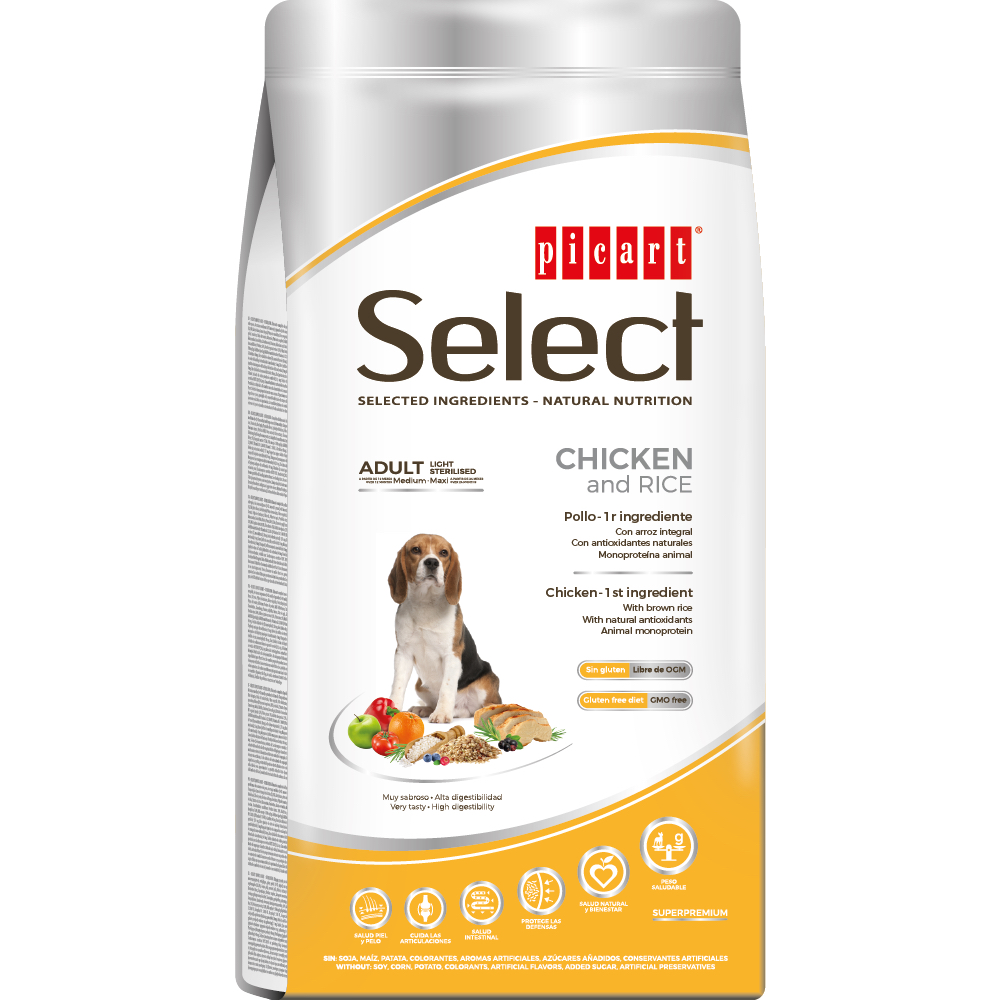 Select Adult Sterlilised Chicken and Rice koeratoit 3kg 1 Select Adult Sterlilised Chicken and Rice koeratoit 3kg