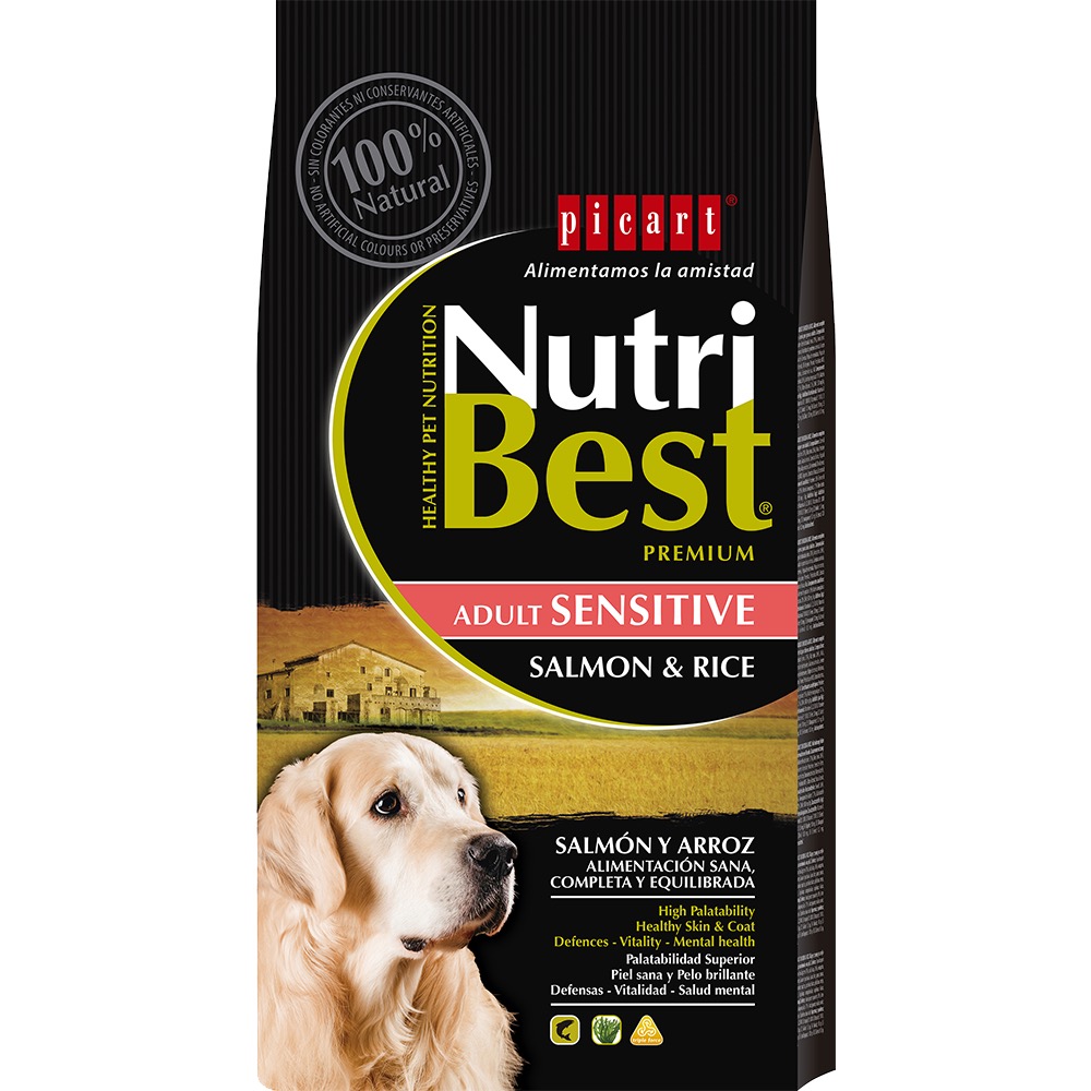 Nutribest Adult Sensitive Salmon & Rice koeratoit 3kg 1 Nutribest Adult Sensitive Salmon & Rice koeratoit 3kg